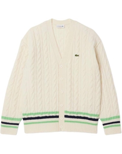 Свитер мужской White/Green/Marine Blue/9II Lacoste