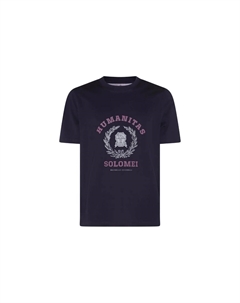 Фиолетовая футболка для мужчин Brunello cucinelli