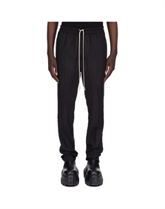 Брюки slim fit на шнурке, черный Rick owens