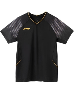 Футболка для бадминтона мужская, черный Li-ning