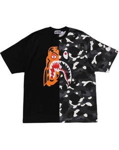 Футболка Tiger Shark Camo, черный A bathing ape®