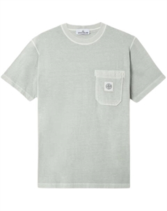 Футболка мужская зеленый серый Stone island