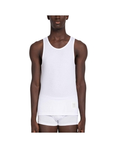 Топ с аппликацией логотипа, белый Thom browne