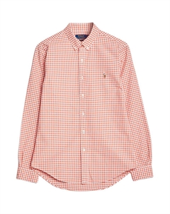 Мужская рубашка оранжевая Polo ralph lauren