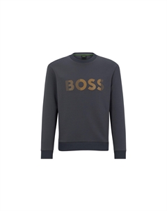 Свитшот с принтом логотипа, темно-серый Hugo boss