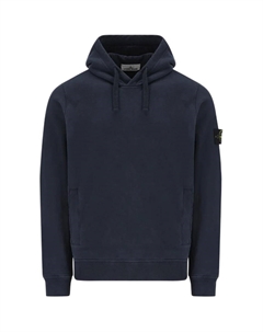 Худи с логотипом на заплатке, синий Stone island