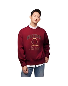 Свитшот мужской темно-красный Tommy hilfiger