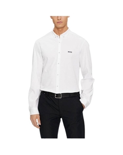 Мужская белая рубашка Hugo boss