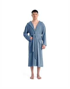 Домашний мужской халат Jule, идеально подходит для сауны и СПА, гостиничный халат, утренний халат, 1 шт., однотонный легкий махровый халат с высоким содержанием хлопка, размер S-4XL, светло-голубой My home