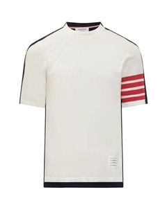 Футболка 4 Bar Color Block, Ecru Thom browne