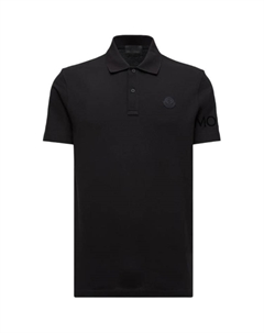 Поло с логотипом, черный Moncler