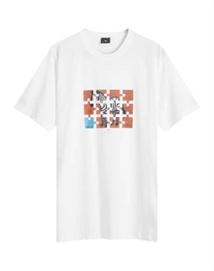 Футболка Zebra Jigsaw print, белый Paul smith