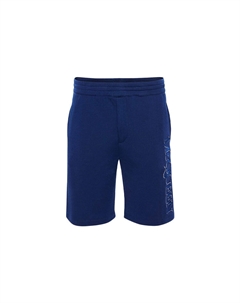 Шорты с вышитым логотипом, синий Alexander mcqueen