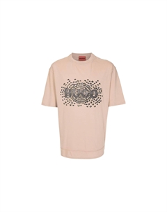 Футболка SS24 мужская светло-коричневая Hugo boss