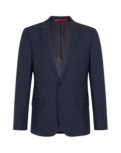Мужской деловой костюм сине-черный Hugo boss