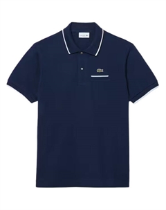 Карманная поло, синий Lacoste
