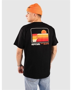 Футболка Surf Revival Stacked T-Shirt, black Rip curl