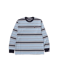 Футболка Ape head в полоску, синий A bathing ape®