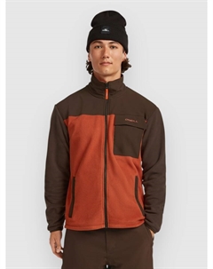 Флисовый пуловер Fwc'Peak Polartec Hyper Half-Zip Fleece Pullover, coffee bean colour block O`neill