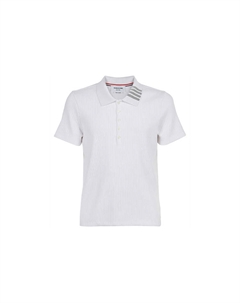 Белая поло для мужчин Thom browne