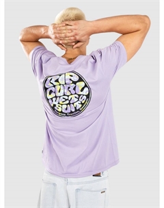 Футболка Wettie Passage Icon T-Shirt, iced lavender Rip curl