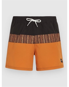 Пляжные шорты Cali Block 15'' Boardshorts, orange pressed lines O`neill