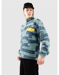 Флисовый пуловер LW Synch Snap-T Half-Zip Fleece Pullover, quilty fitz/wetland blue Patagonia