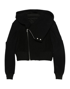 Куртка с капюшоном на молнии, черный Rick owens