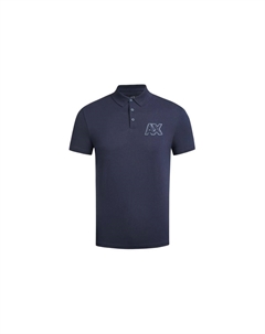 Поло AE SS24 мужской navy blue Armani exchange