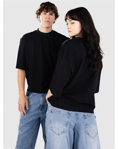 Футболка Organic Oversized Cropped T-Shirt, black Urban classics