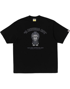 Футболка с принтом логотипа, черный A bathing ape®