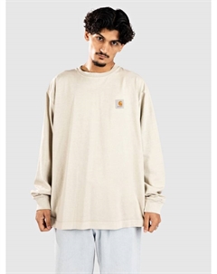 Лонгслив Vista Longsleeve, fleur de sel garment dyed Carhartt wip