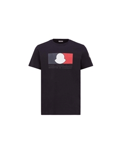 Футболка из хлопка с логотипом, черный Moncler