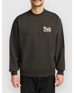 Флисовый пуловер Rose Sign Crew Fleece Pullover, pirate black Rvca