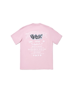 Футболка мужская с цветочными ветвями pink Li-ning