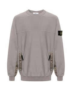 Компас-бейдж панельный свитшот, серый Stone island