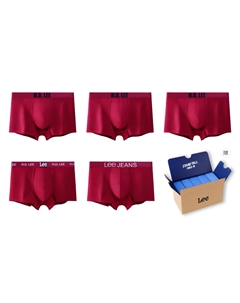 Мужские трусы 5 пар подарочный набор, красный Lee