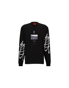 Футболка мужская черная Hugo boss