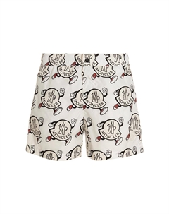 Шорты с логотипом, белый Moncler