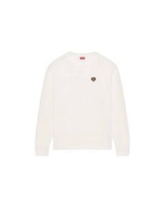 Lucky Tiger Long Sleeve T Shirt, серо-белый Kenzo
