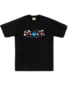 Футболка с принтом логотипа, черный A bathing ape®