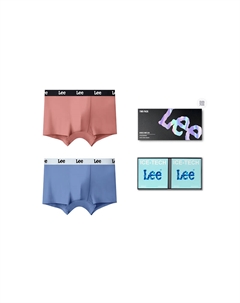 Мужские трусы боксеры упаковка 3 штуки, синий Lee