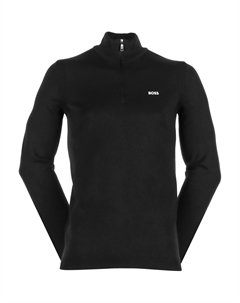 Boss Logo print High neck Jumper, черный Hugo boss