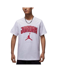 Футболка с принтом Nike Logo, белый/красный Jordan
