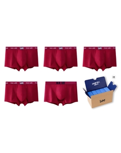 Мужские трусы 5 пар подарочный набор, красный Lee