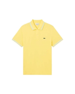 Поло с отделкой, желтый Lacoste