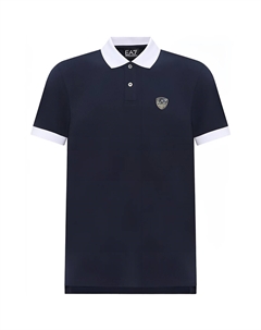 Мужская поло темно-синего цвета Emporio armani