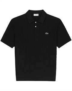 Мужская черная поло Lacoste