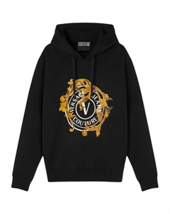 Худи с логотипом, черный Versace jeans couture