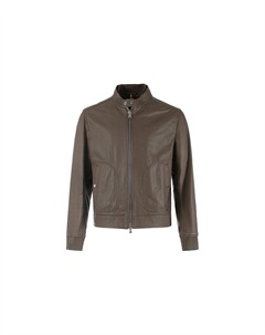 Кожаная куртка, зеленый Hugo boss